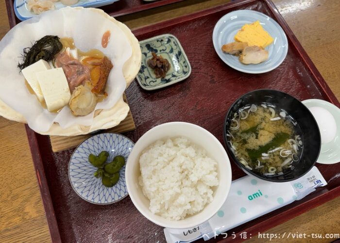 みそ貝焼き定食の写真